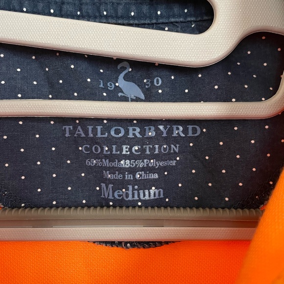 Tailorbyrd polo-orange NWOT - Picture 6 of 6